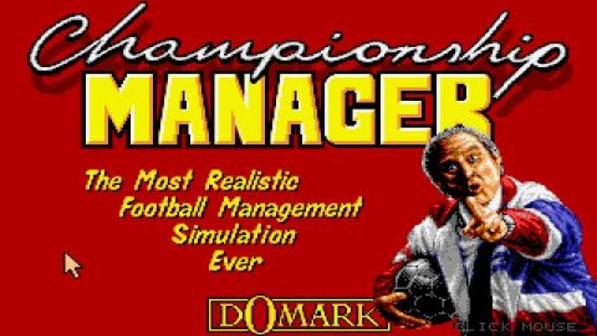 Championship Manager gameplay (PC Game, 1992)