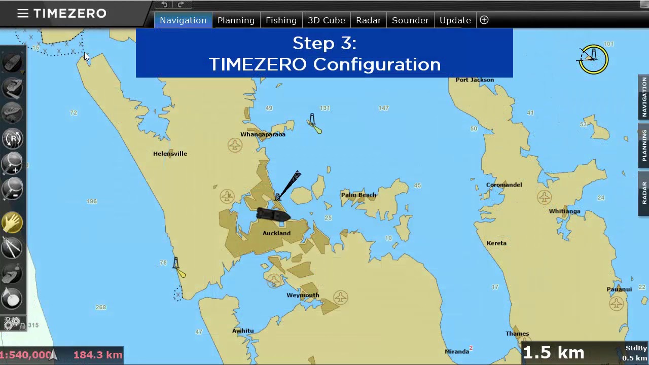 TZ Professional v3.2 PC-Furuno DRS Radar configuration tutorial