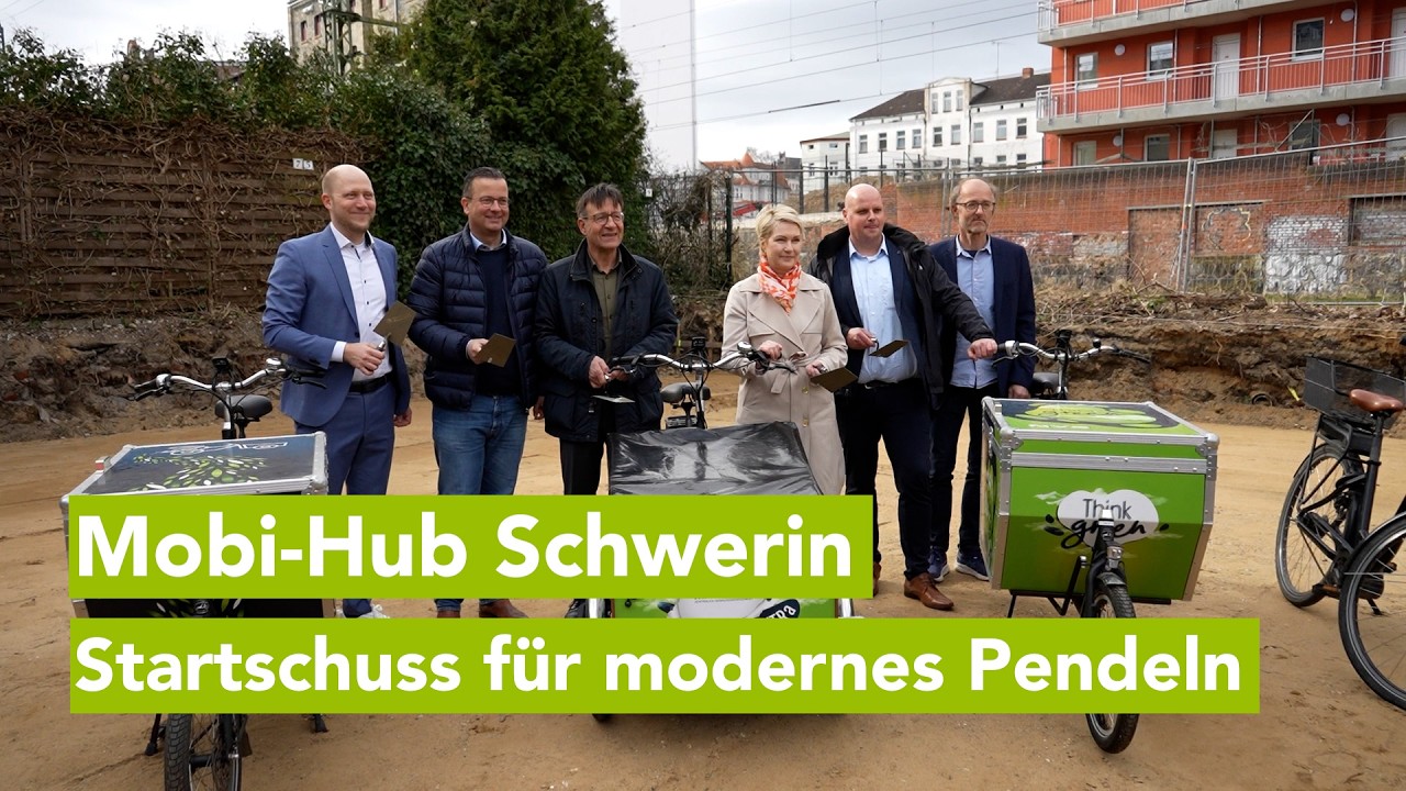 Eine Mobilitätsstation für Schwerin – Grundsteinlegung am Hauptbahnhof