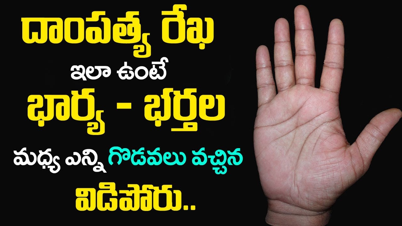 దాంపత్య రేఖ ఇలా ఉంటె భార్య భర్తల మధ్య ఎన్ని గొడవలు వచ్చిన విడిపోరు || Wife & Husband Relation | MQ