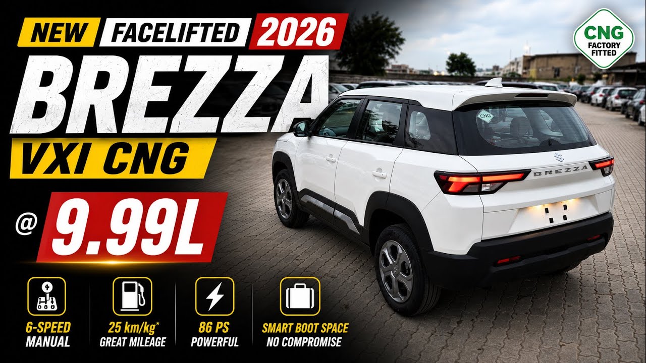2026 Maruti Brezza VXI CNG | All Major Updates & Features | ₹9.99 Lakh | Shrish Kaushik