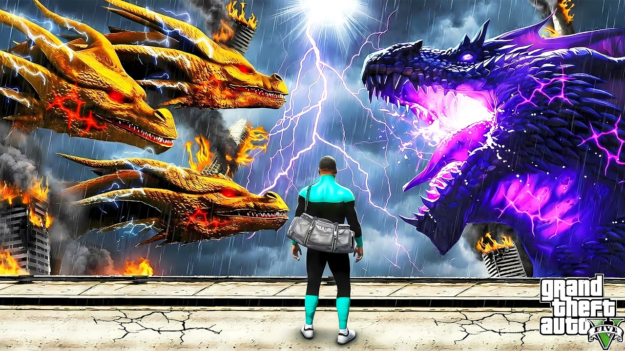 CHARIZARD DRAGON VS NINE TAILED FOX In GTA 5