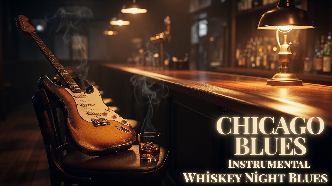 Instrumental Chicago Blues 🎷 | Relaxing Background Blues Music for Work, Study & Whiskey Nights
