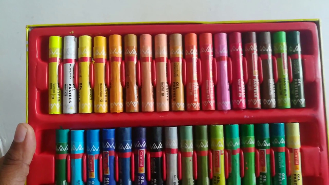 Camel Oil Pastels - 50 Shades Camel art kit unboxing