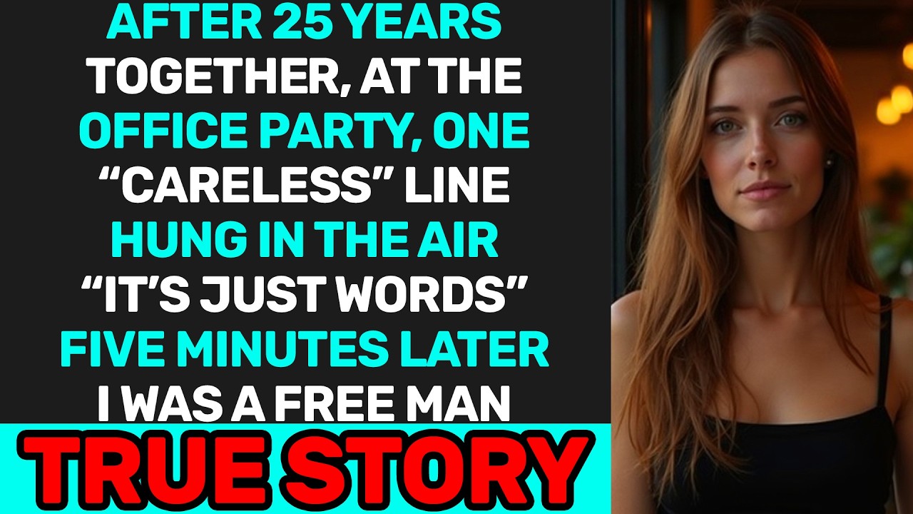 After 25 Years, One Line at the Party — “It’s Just Words” — Five Minutes Later I Was Free