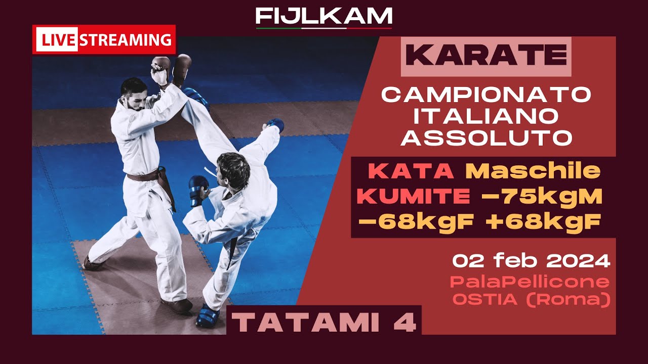 KARATE - Campionato Italiano Assoluto 2024 - Day 1 - Tatami 4