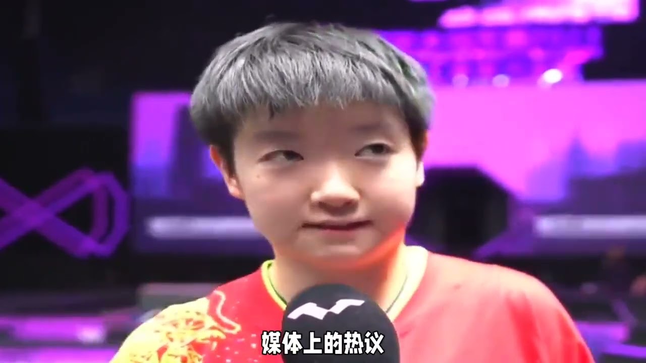 #王楚钦孙颖莎新加坡双双夺冠后合影