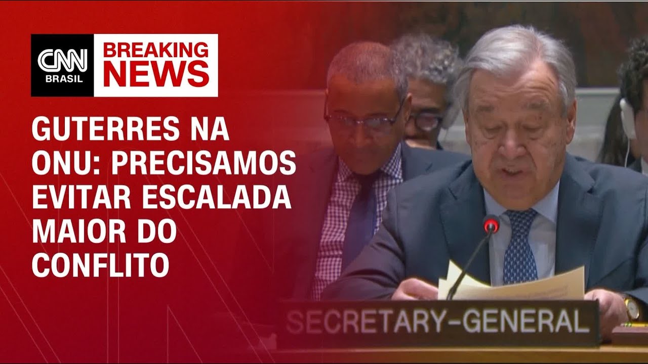 Conflito no Oriente Médio: Secretário-Geral da ONU pede para evitar escalada | AGORA CNN