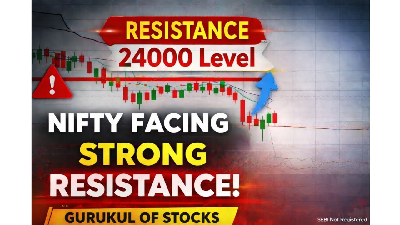 Market has resistance at 24000 levels