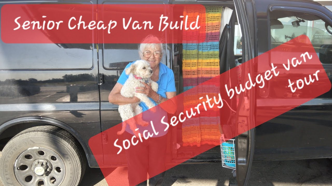 Van Tour- storage- how to stay cool senior making it work on Social Security