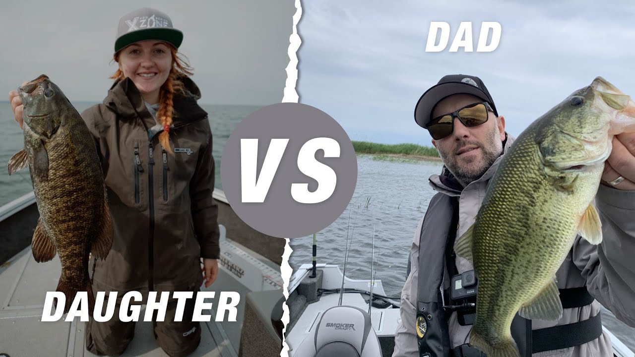 Dad VS. Daughter Bass Fishing Challenge (Long Point Bay Bass Opener 2021)