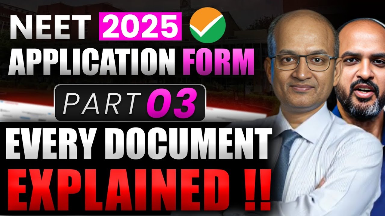 Part 3 of 3 - Documents to be UPLOADED (Identity Proof, Present & Permanent Address) for NEET 2025