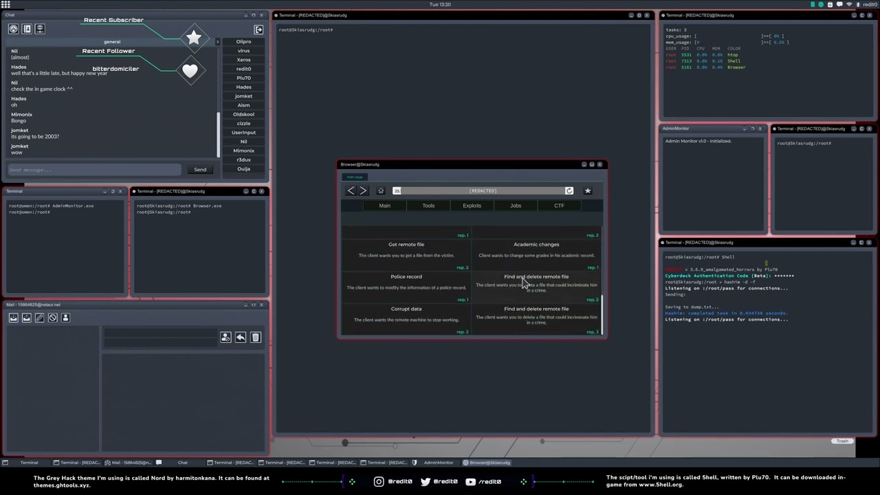 Grey Hack - 5hell Tutorial - Missions in Grey Hack the Game (with thanks to Plu70)