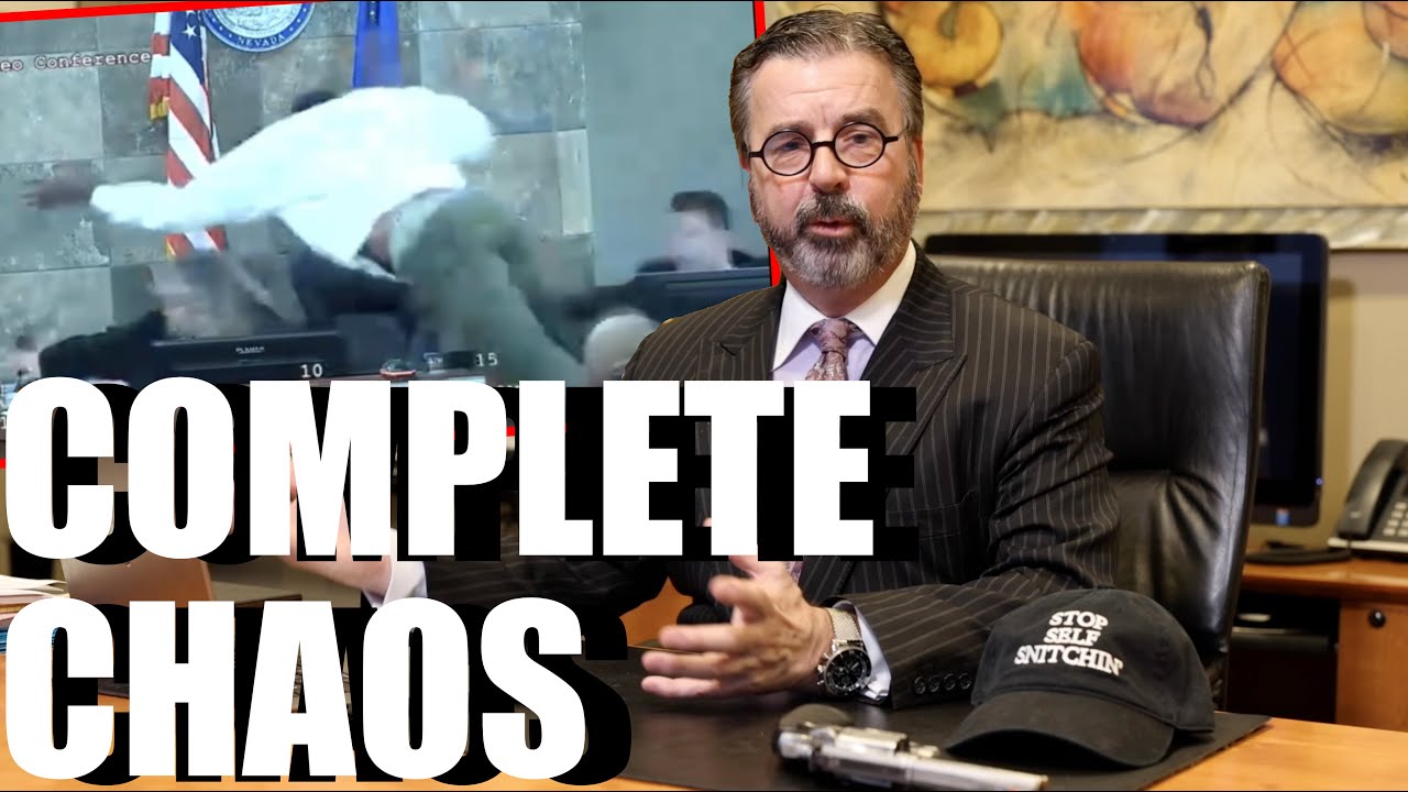 Defendant Jumps Over Bench & ATTACKS JUDGE in Vegas | Criminal Lawyer Reacts