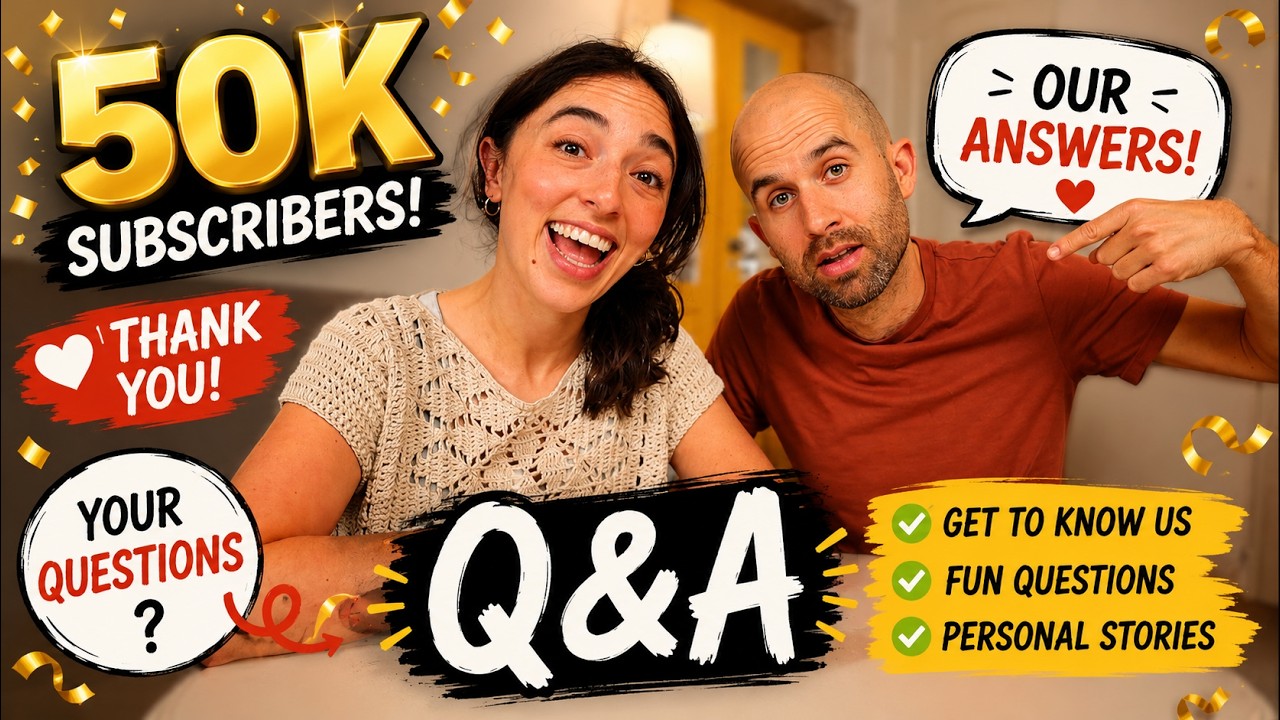 50,000 Subscribers Q&A 🎉 How We Met Life in Israel Hebrew Learning and Your Questions