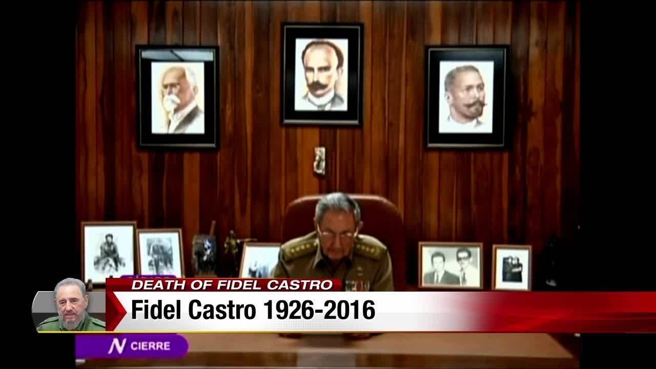 Raul Castro announces death of Fidel Castro