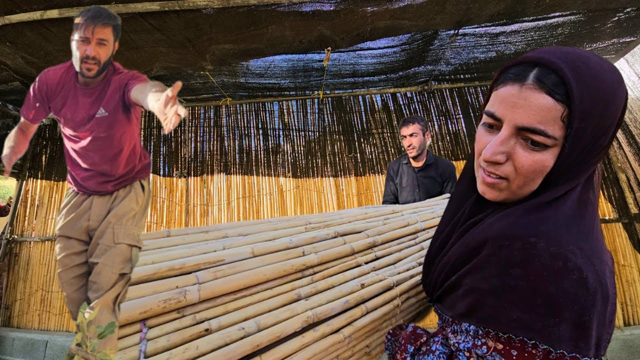 Building a New Home Together 🏕️ | Salahadin, Fatemeh & Shoaban Raise the Nomadic Tent 🌿