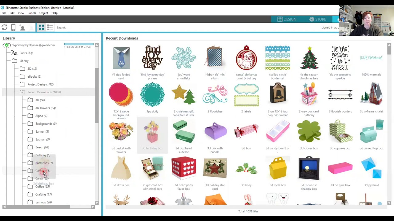 Silhouette Library Organization - moving designs into folders in Silhouette Studio v4