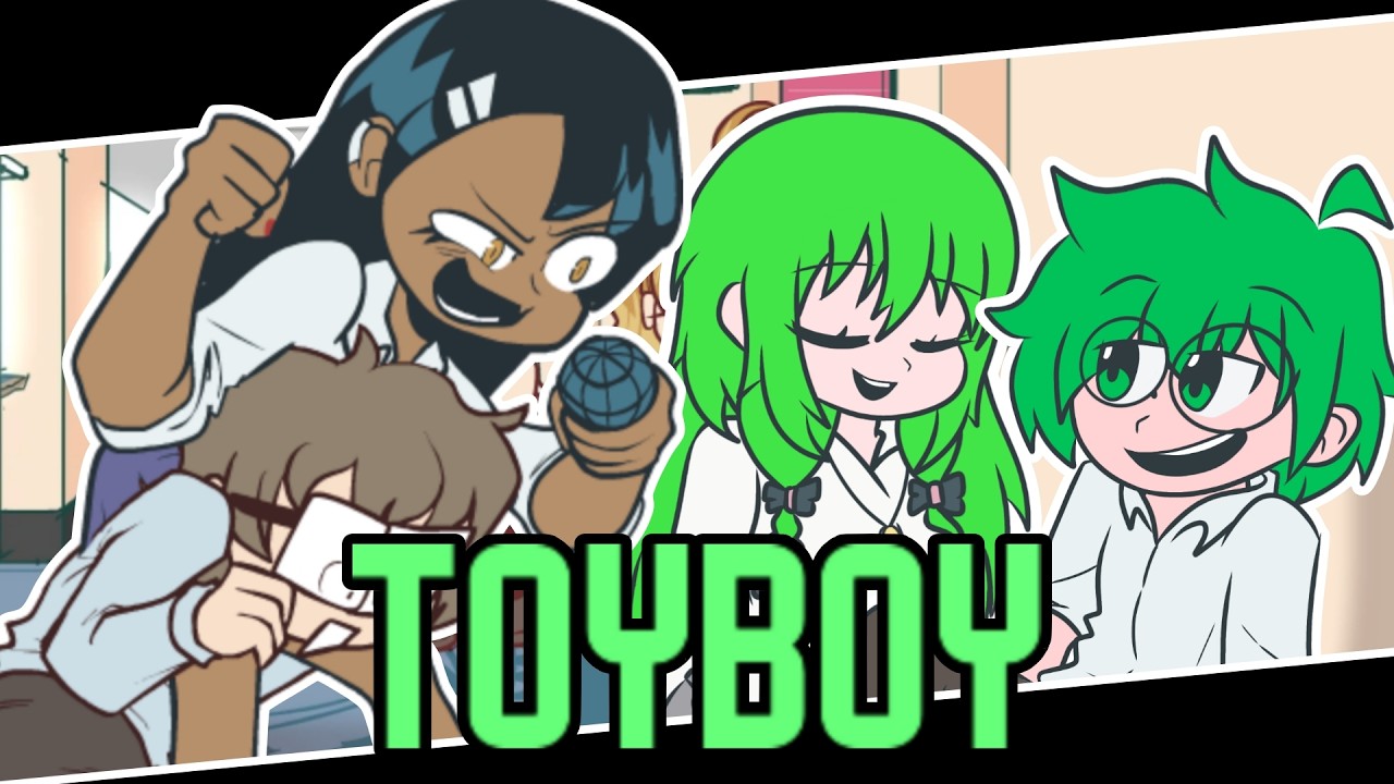 Toyboy but Nagatoro vs Teh Hijau ft. Harumi sings it | FNF Unlabeled Anime Mod (FNF Cover + Reskin)