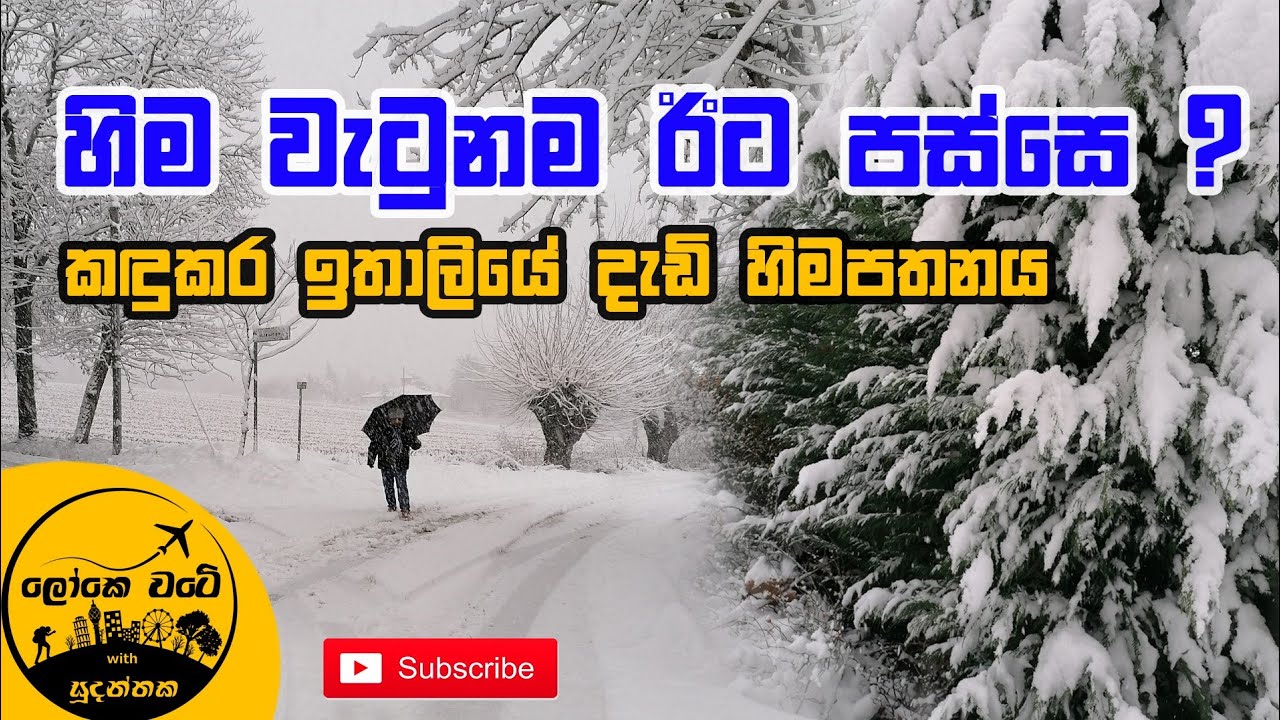 හිම වැටුනම පහුවදාට මොකද වෙන්නෙ ? | After Snow