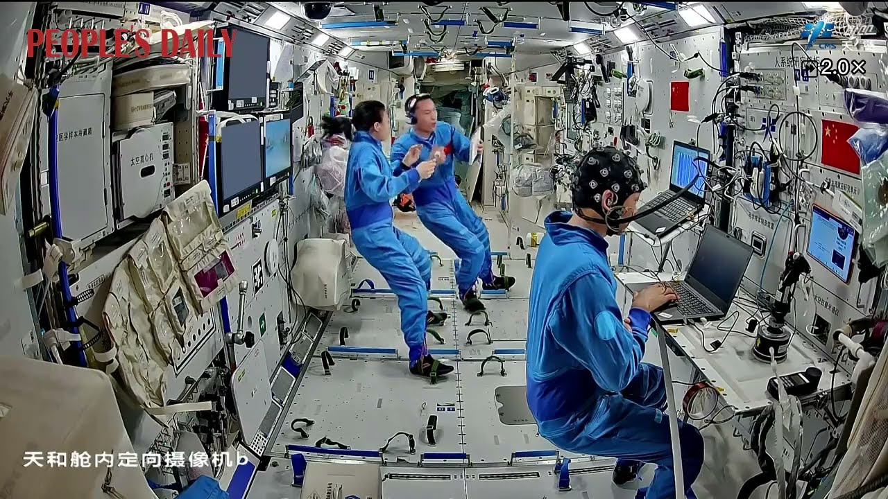 China's Shenzhou-23 crew enjoyed a new culinary treat in orbit &mdash; freshly baked pumpkin.