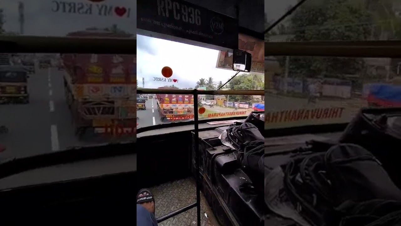 Trivandrum to Nagercoil | KSRTC Fast Passenger Cabin Ride | Through Speed On Highway | KSRTC_NTA