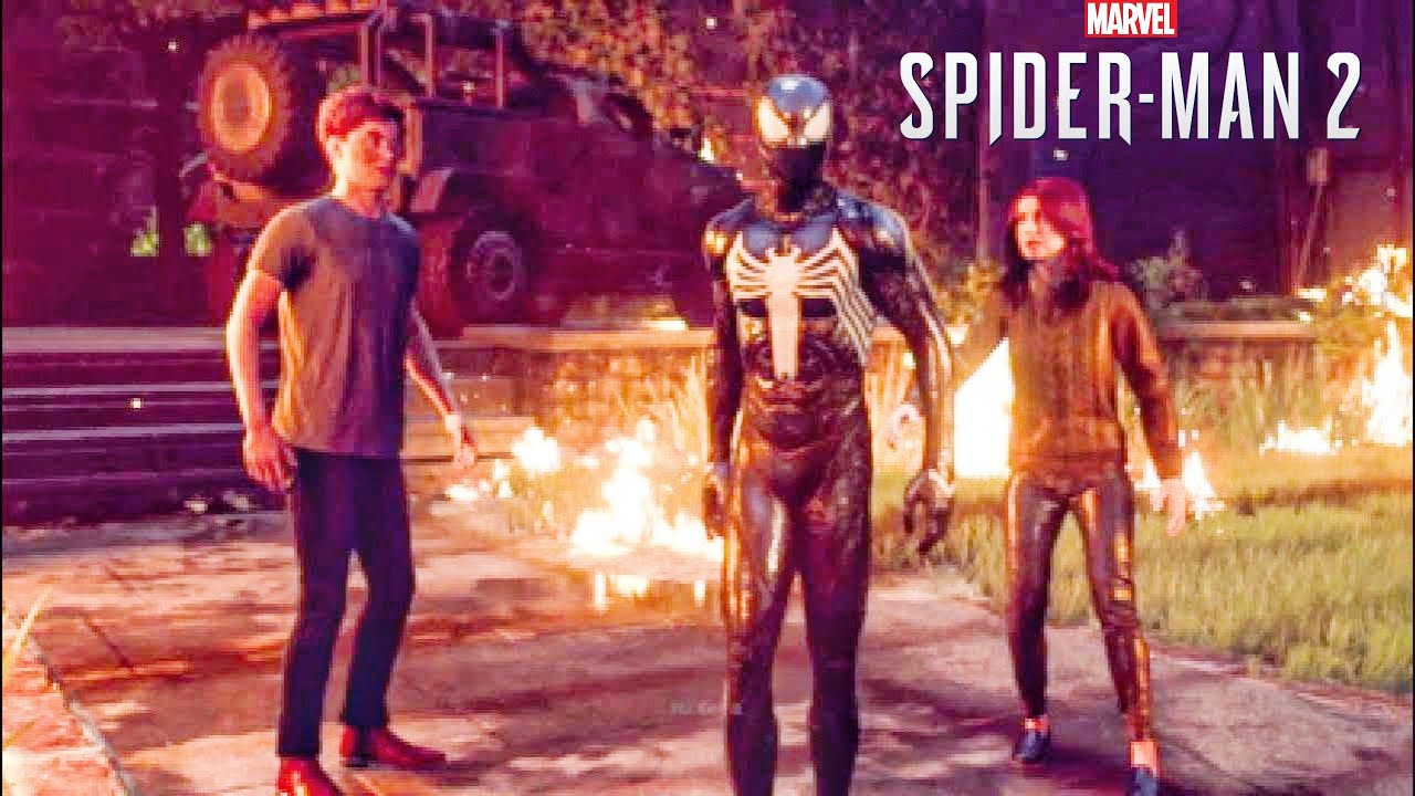 Spiderman Turned Into Venom And Destroy All The Enemies - Marvel’s Spider-Man 2