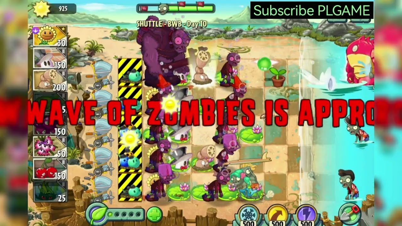 PVZ2 BWB SHUTTLE DAY 10 PERFECT VICTORY! 🌊🚀 Ultimate Strategy Guide #viral #trending #gaming #pvz