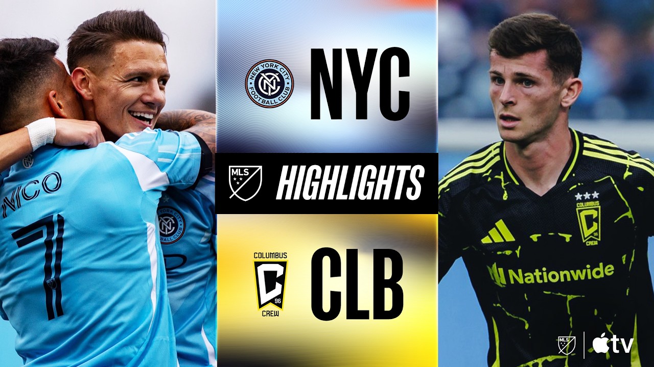 New York City FC vs. Columbus Crew | Full Match Highlights | Hannes Wolf Hat Trick!