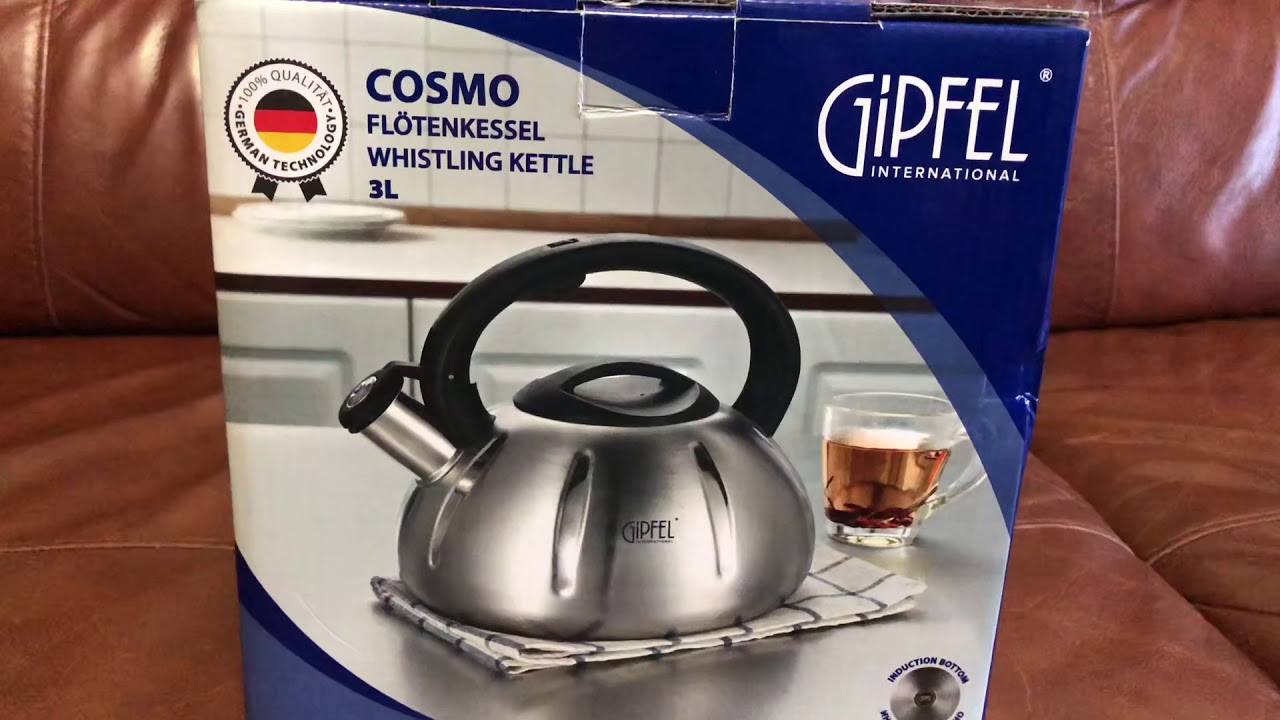 GiPFEL COSMO обзор чайника со свистком 3 литра 4K