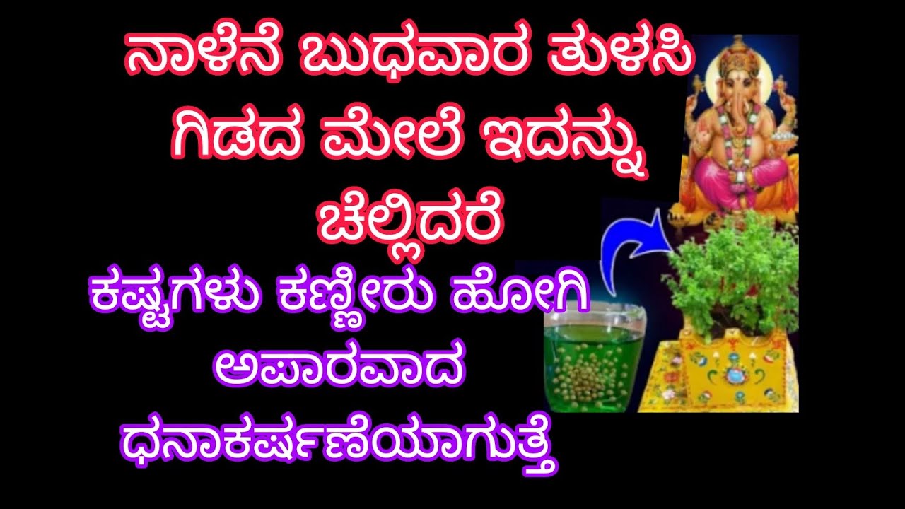 ನಾಳೆನೆ ಬುಧವಾರ ತುಳಸಿ ಗಿಡದ ಮೇಲೆ ಇದನ್ನು ಚೆಲ್ಲಿದರೆ ಕಷ್ಟಗಳು ಕಣ್ಣೀರು ಹೋಗಿ ಅಪಾರವಾದ ಧನಾಕರ್ಷಣೆಯಾಗುತ್ತೆ