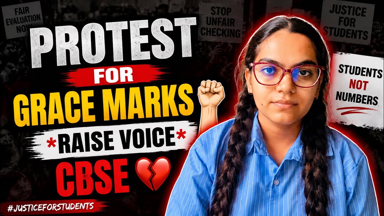 ✊🏻LET&rsquo;S PROTEST FOR GRACE MARKS🥳| Every student deserves a fair chance!💔#cbse #exam #class12 