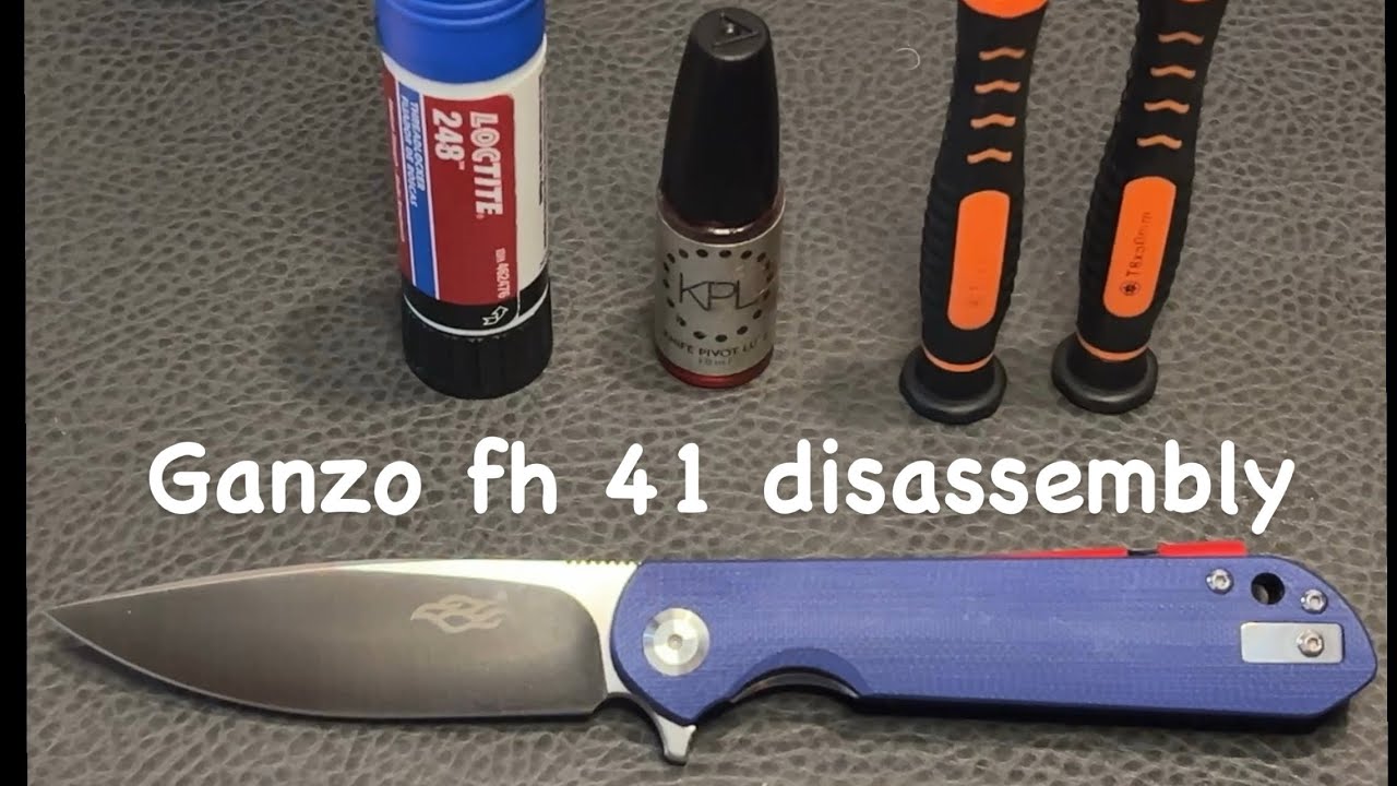 How to disassemble and maintain your Ganzo fh41!!