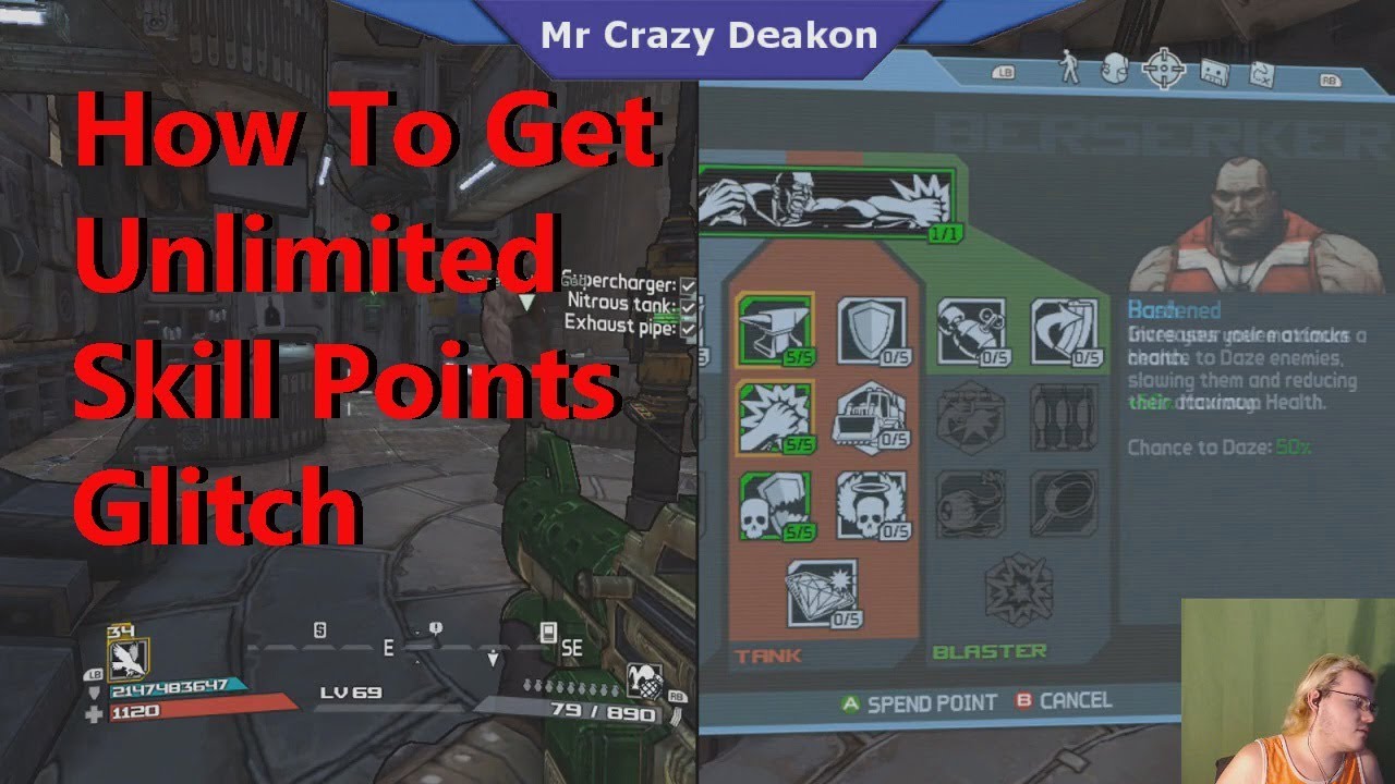 Borderlands How To Get All Skill Points For Your Character Glitch