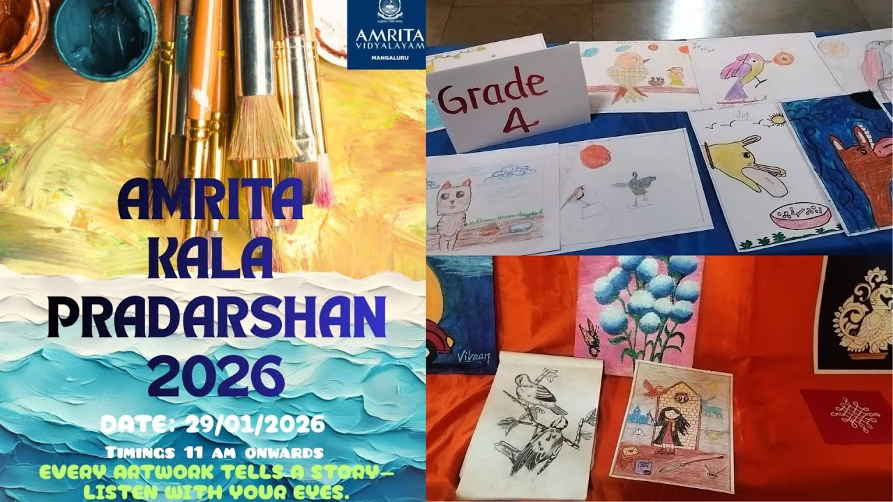AMRITA KALAPRADARSHAN 2026 I Beautiful Art Exhibition at Amrita Vidyalayam Mangalore I #artwork