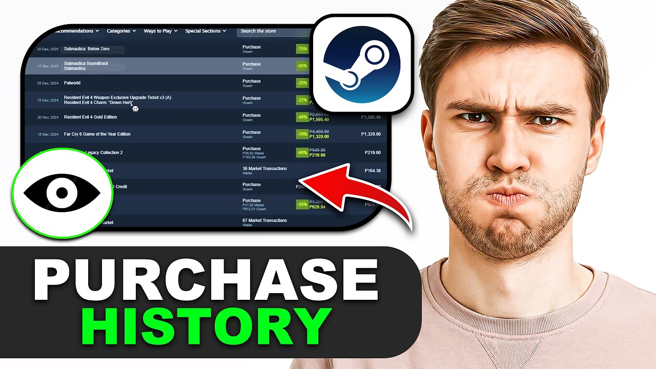 Как посмотреть историю покупок в Steam в 2026 году