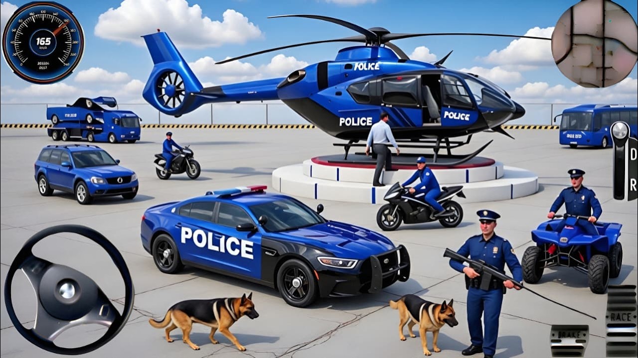 Police Car Chase Simulator 3D Games - Real Cop Cars Police Driving Simulator 2025 - Android Gameplay
