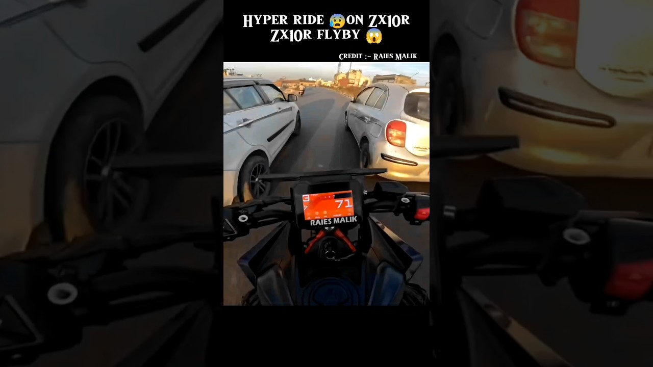 Hyper ride 😰on Zx10rZx10r flyby 😱 #shorts #raiesmalik #rajadc