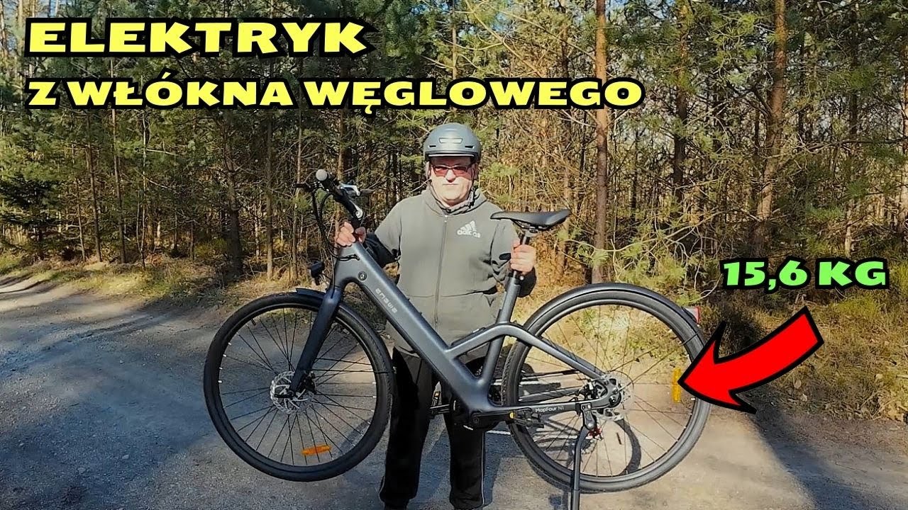 Ebike z karbonu 250W 36v Engwe MAPFOUR N1 AIR
