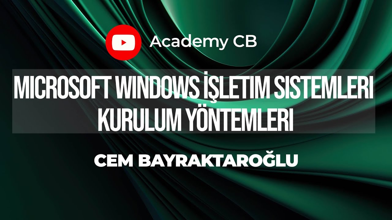 Microsoft Windows İşletim Sistemleri Kurulum Yöntemleri