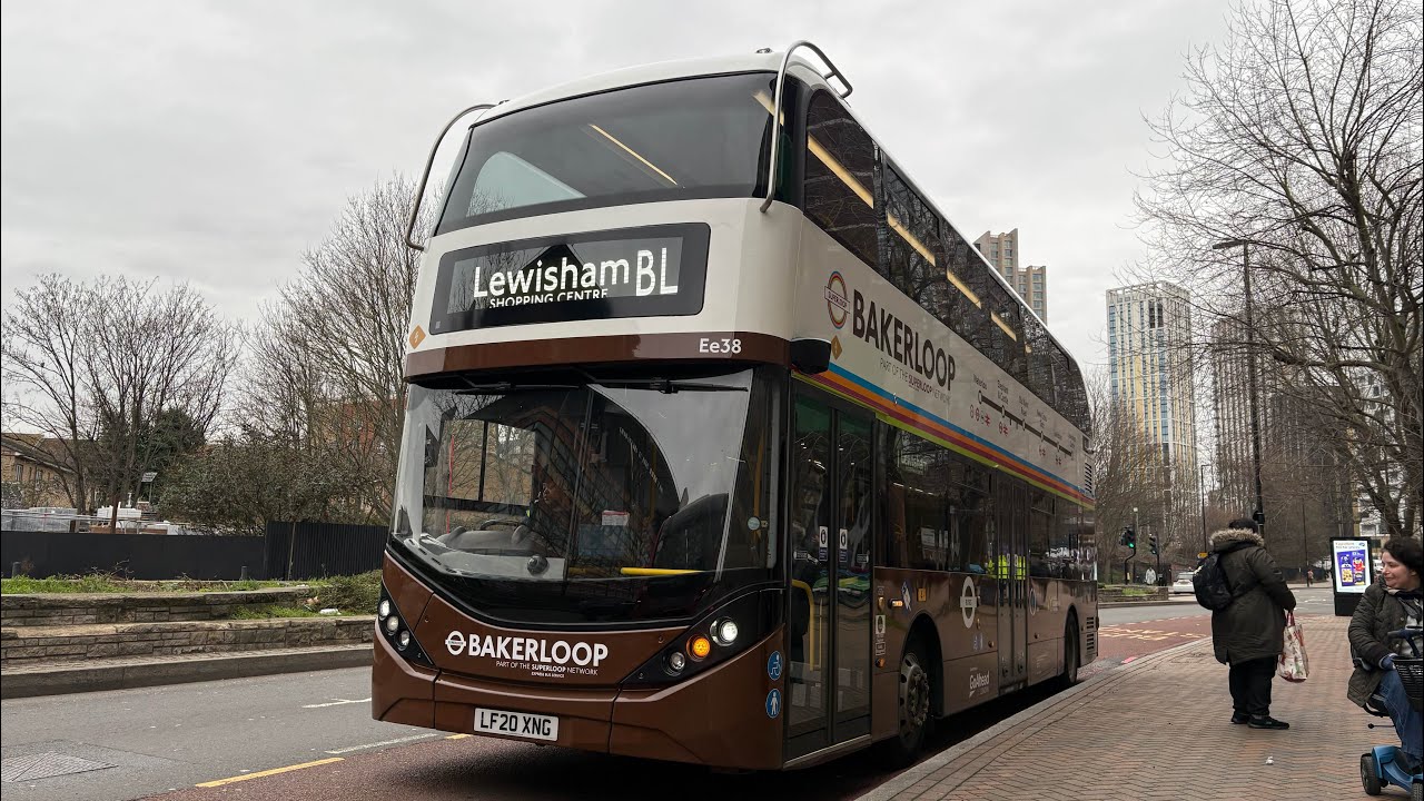 FRV. Go Ahead London Route BL1. Enviro 400 City EV. (LF20 XNG) Ee38. Waterloo Station - Lewisham SC.