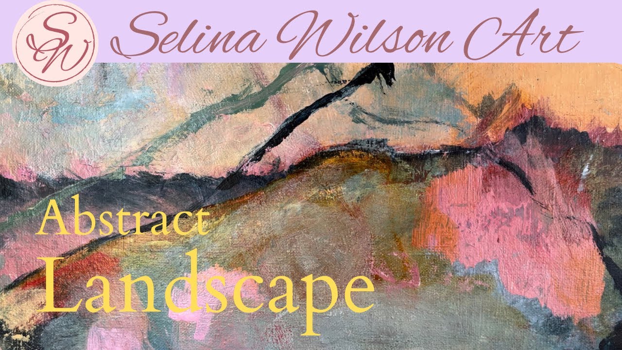 Abstract Landscape. Time lapse. Re working an old piece