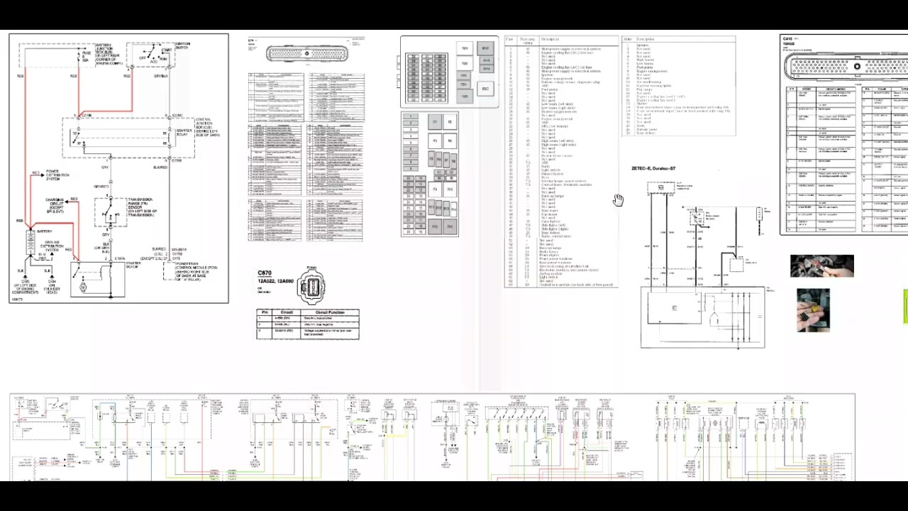 ford focus 98 05 sistema de carga remarcado conector