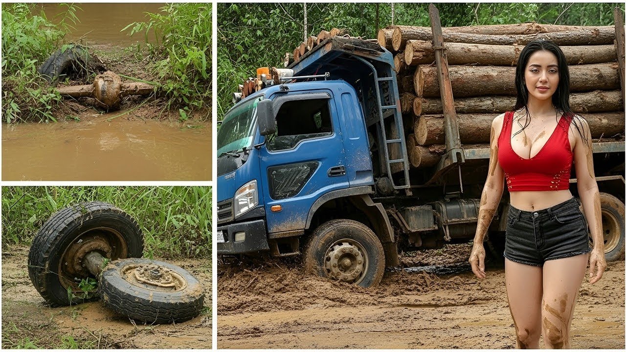 Genius Girl Restores Flood-Damaged Car and Heavy Equipment