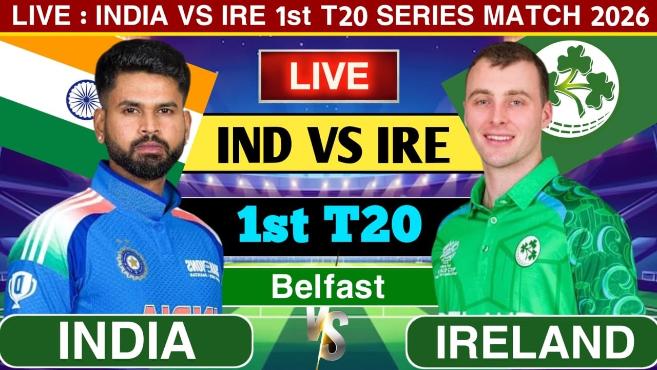 🔴India vs ireland today match live | ind vs ire live 1st T20 commentary & score