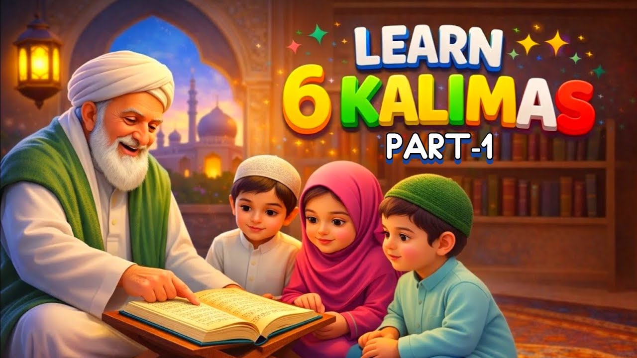 Pehla Kalma Tayyab v2 | Six Kalma Islamic Kalimas for Kids Learn Kalimas #baby #kalam #allah