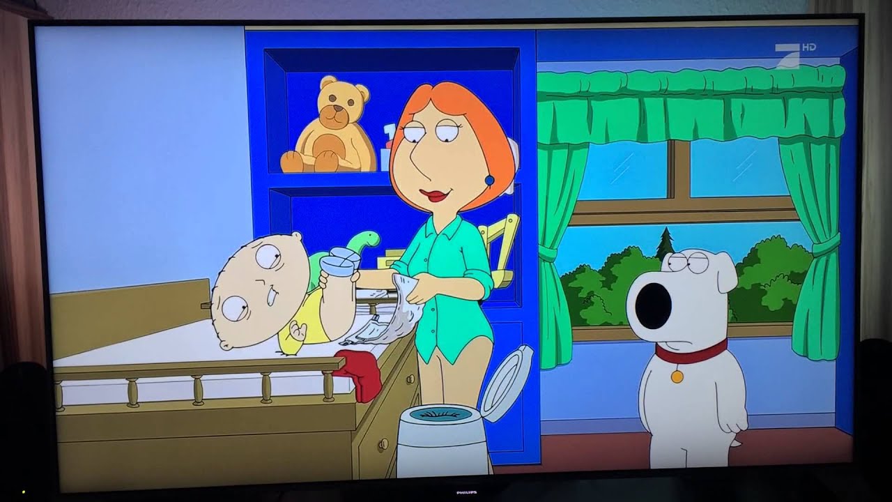 Family Guy - Stewie Windel wechseln r&uuml;ckw&auml;rts
