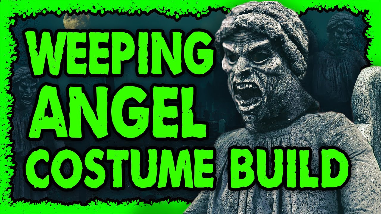 Weeping Angel Costume Build - Pool Noodle Angel Wings