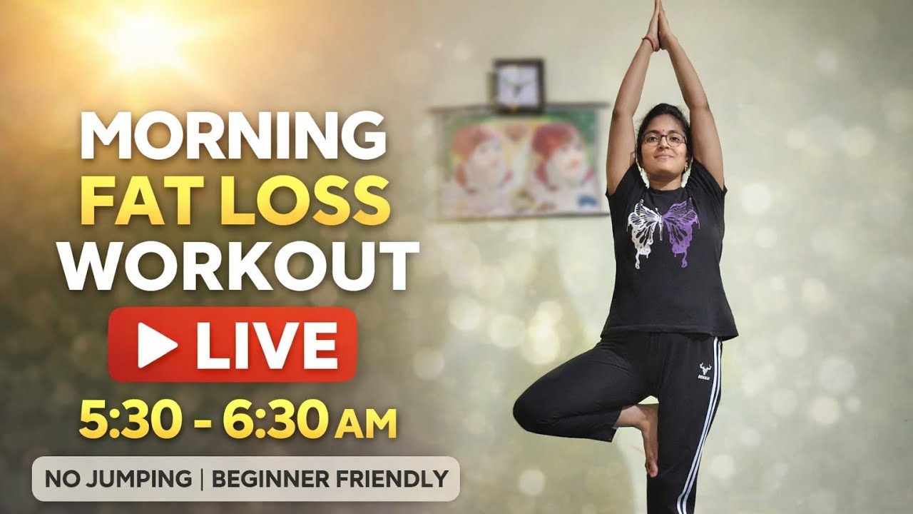 Morning Fat Loss Workout LIVE | No Jumping | Beginner Friendly