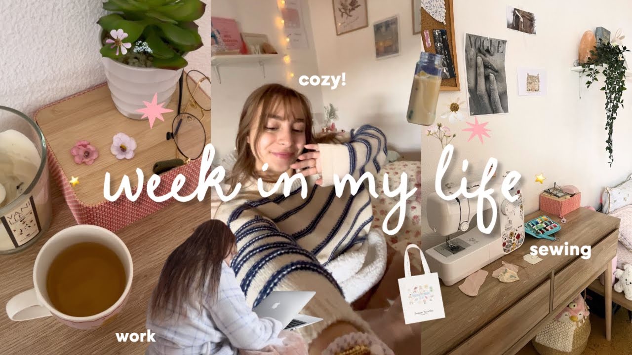 whimsy work diaries: cozy homebody life ⭐️ soft work days, sewing, a little haul & paris souvenirs